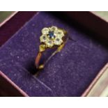 9ct Gold and Tanzanite Dress Ring, size N+0.5