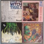 Collection of 4 Vinyl LP Records albums by The Fall, comprising Live at the Witch Trials, Perverted