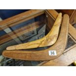 Pair of Australian Boomerangs