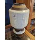 Antique Heavyweight Chinese Vase w/character marks to base - 38cm high