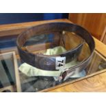 German WWII Officer's Belt w/1938 Richard Ehrhardt Passneck mark, as well as 1941 Julius Kremp Luden