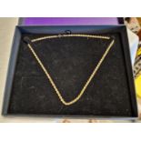 9ct Gold Rope Necklace, 7.9g