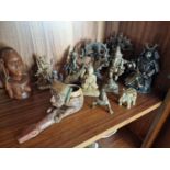 Collection of Various Indian, Chinese and Asian Buddhas and Religious Figures, plus tribal