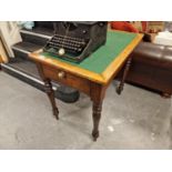 Single Drawered Antique Oak Games Table