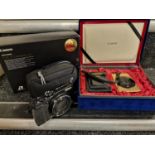 Nikon S9900 Coolpix Camera + a Limited Edition Boxed Canon IX240 Ixy Gold Plated Camera