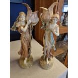 Pair of Royal Dux Water Carrier Figures