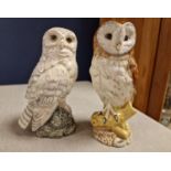 Pair of Royal Doulton Whyte & Mackay Owl Whisky Container Figures