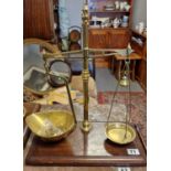 Set of Antique Brass Birmingham Avery Table Scales