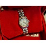 Cased Rolex Ladies' Oyster Perpetual Date Wrist Watch - w/original receipt (2009), original box, plu