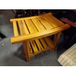 Small Bamboo Vintage Stool