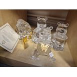 Set of Four Lenox Crystal Winnie the Pooh Figures