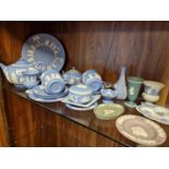 Good Collection of Wedgwood Jasperware inc a 13pc Tea Set, plus Teal, White and Lilac pieces