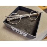Pair of Antique George White of Birmingham 1869 Hallmarked Silver Spectacles