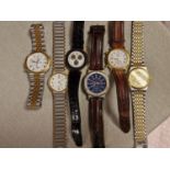 Collection of Various Wrist Watches inc Zenith, Seiko 7T32 Chronograph, Rotary, and others