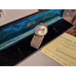 9ct Gold Gents Rotary Wrist Watch w/flexi-strap and original 1970's Fattorini Guarantee Receipt - 52