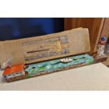 Arnold Pre-War Clockwork Shipping Lane Ship & Lighthouse Toy - working with flashing light too