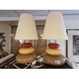 Pair of Vintage 1970's Designer Lamps