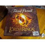 Lord of the Rings Trivial Pursuit Board Game