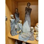 Collection of Resin Soul Journeys Tribal Female Figures