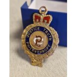 1920's 9ct Gold Masonic Lodge 'Justice Truth Philanthropy' Fob Medal - 8.9g