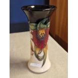 1998 Moorcroft 'Anna Lily' Slim Vase - 21cm tall