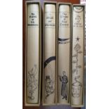 Set of 4 'gold edition' Folio Society cased hardback humour collections, comprising 'the Plums of Wo