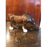 Vintage Beswick Grazing Shirehorse