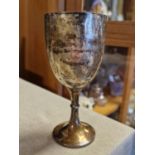 Antique Birmingham Hallmarked Silver Goblet - 41.3g