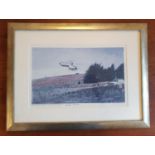 Hand-signed Peter Brook Air Rescue Framed Print - 61x46cm