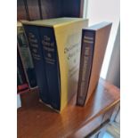 Pair of cased Folio Society hardback Shakespeare volumes by Barbara W Tuchman, comprising 'the Zimme