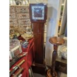 German 1930's Haller AG Grandmother Clock with Silent Chime and Key - 144cm tall