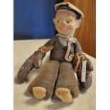 1930's Norah Wellings Boxing Sailor Doll - w/signature to glove by early Famous Boxing Sportsman, Ja