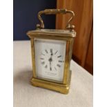 Antique French Couaillet Carriage Clock w/a W H Blackler of Bulawayo Face