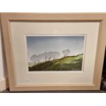 Well-Framed Yorkshire Dales Watercolour by Paul Dene Marlor (1969-) - 59x49cm
