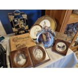 Collection of Various Pieces of Ephemera inc Miniature Portraits and a Chinese Jewellery Box