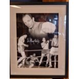 Framed and Signed Henry Cooper Boxing Photograph with Certificate - Sporting Interest, frame 54cm x