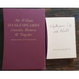 Pair of cased Folio Society Shakespeare hardbacks, comprising 'Shakespeare's Life & World' (2004) an