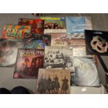 Collection of 13 Late 1960's and Early 70's Folk Rock and Blues Rock Vinyl LP Records, inc 3x Traffi