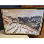 Framed Pencil Signed Peter Brook (1927-2009) Print 'A Greeting' - 36cm x 30cm