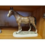 Large European Porcelain Horse Figure - likely Royal Vienna