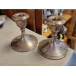 Pair of Small Hallmarked Silver Candlesticks