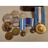 Group of Various 1950's-60's United Nations Medals inc Sports/Basketball Medals, Service of Peace +