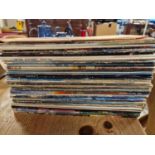 Large Collection of Various LP Records, mostly 70's Rock inc Progressive, such as Curved Air, Genesi