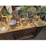 Large Collection of Early Silver Plate and Pewter inc Elkington