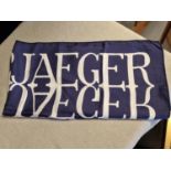 Vintage Jaeger Silk Patterned Shawl - 90cm square