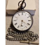 Hallmarked Birmingham Silver Pocketwatch Watch