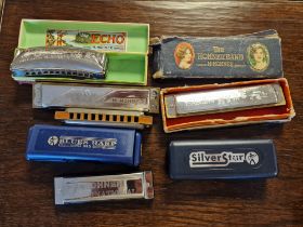 Assortment of Various Harmonicas inc Hohner