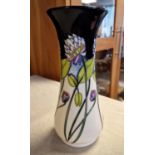 2014 Moorcroft Scottish Thistle Vase - Unsigned, but attributed to Nicola Slaney - 20.5cm high