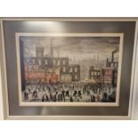 Signed & Limited Edition 573/850 Industrial Scene Print of 'Our Town by LS Lowry (1887-1976) - 66.5