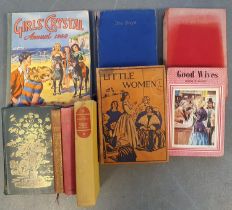 A Collection of 9 Hardback Books, mostly by female authors, including a quartet by Louisa May Alcott